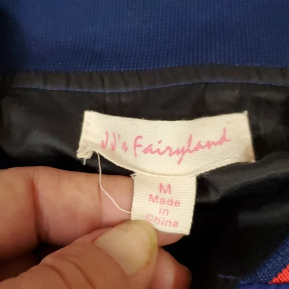 JJ's Fairyland Satin Embroidery Birds Bomber Jacket - Picture 8 of 9